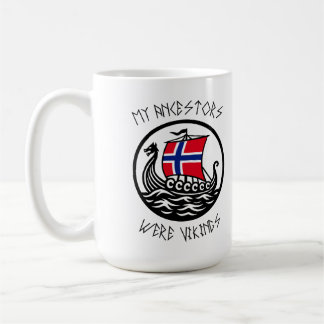 My Ancestors Were Vikings | Norwegian Flag Coffee Mug