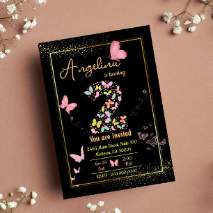 My angel is turning two: my butterfly's birthday invitation