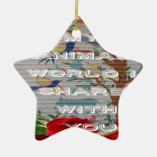 My animals world valentine.png ceramic tree decoration