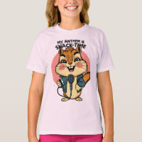 My Anthem Is Snack-Time Funny Punk Squirrel Microp