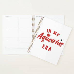 my Aquarius era Planner ,Aquarius birthday gift