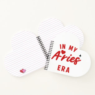 my Aries era Heart Notebook ,Aries birthday gift