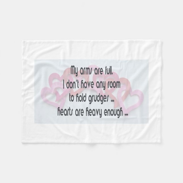 My Arms Are Full Fleece Blanket (Front (Horizontal))