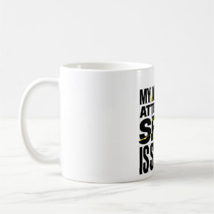 My Attention Span Is Short Brutalist Funny Quote Coffee Mug