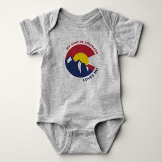 My Aunt in Colorado Loves Me Baby Bodysuit