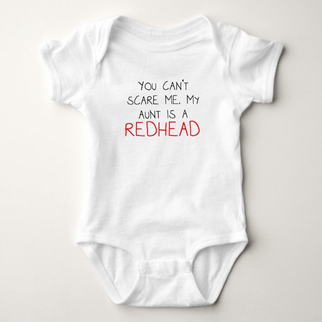 My Aunt Is A Redhead Baby Bodysuit (Front)