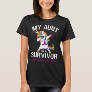 My AUNT Is A Survivor Breast Cancer Awareness Unic T-Shirt
