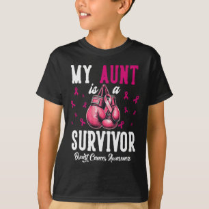 My Aunt Is A Survivor Of Support Breast Cancer Awa T-Shirt