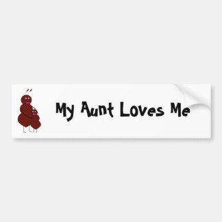 My Aunt Loves Me Bumper Sticker