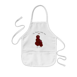 My Aunt Loves Me Cute Ant Pun Cartoon Family Kids Apron