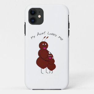 My Aunt Loves Me Cute Cartoon Ant Pun iPhone 11 Case