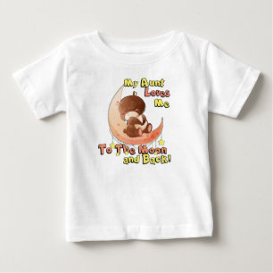 My Aunt Loves Me to the Moon and Back Baby T-Shirt