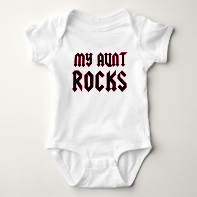 My Aunt Rocks Baby Bodysuit (Front)