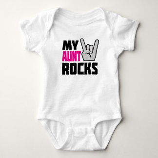 My Aunt Rocks - funny baby creeper