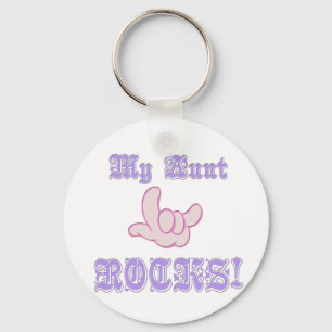 My Aunt Rocks Key Ring