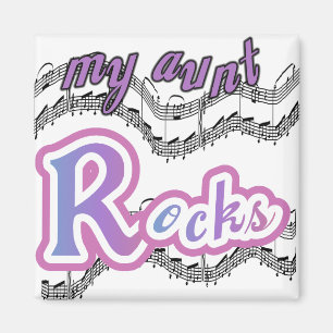 My Aunt Rocks Tshirts and Gifts Magnet