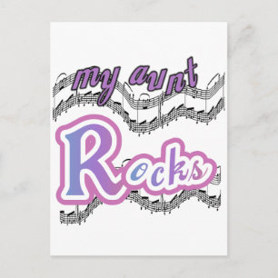 My Aunt Rocks Tshirts and Gifts Postcard