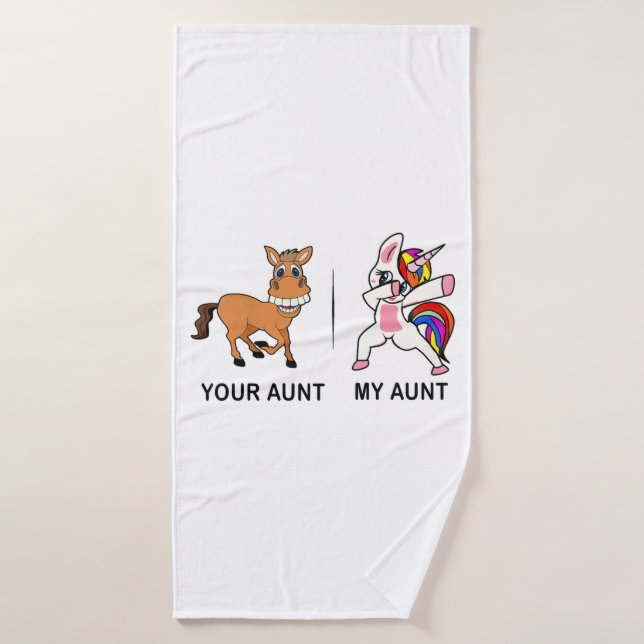 My Aunt Your Aunt Gifts For Auntie  Bath Towel (Bath Towel)