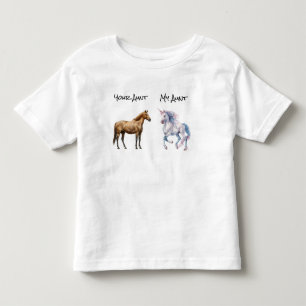 My Aunt Your Horse Unicorn Art Humour Niece Nephew Toddler T-Shirt