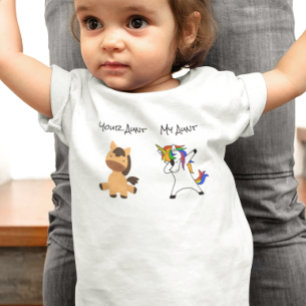 My Aunt Your Horse Unicorn Dabbing Niece Nephew Toddler T-Shirt