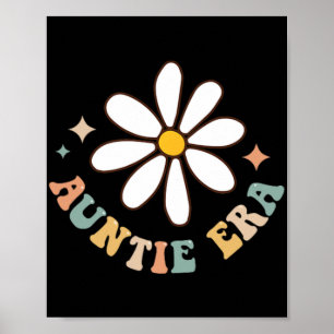 My Auntie Era Lover Groovy Retro Aunt Mothers Day Poster