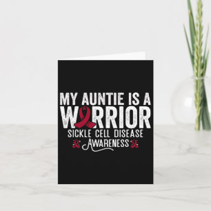 My Auntie Is A Warrior Sca Sickle Cell Anaemia Awa Card