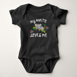  My Auntie Loves Me with Baby koala  and Hearts Bodysuit