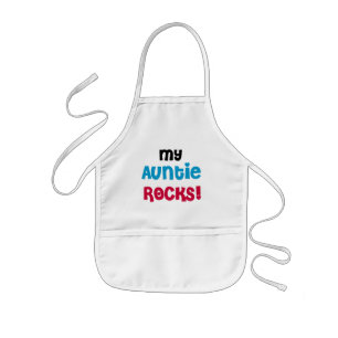 My Auntie Rocks Tshirts and Gifts Kids Apron