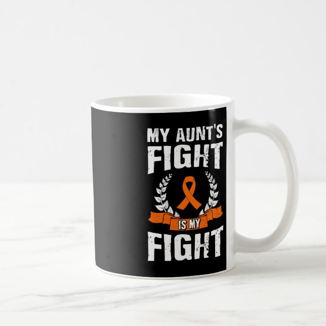 My Aunt's Fight Is My Fight Leukaemia Awareness 1 Coffee Mug (Right)