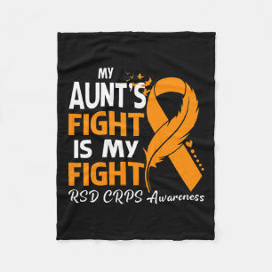 My Aunt's Fight Is My Fight Rsd Crps Awareness Fea Fleece Blanket