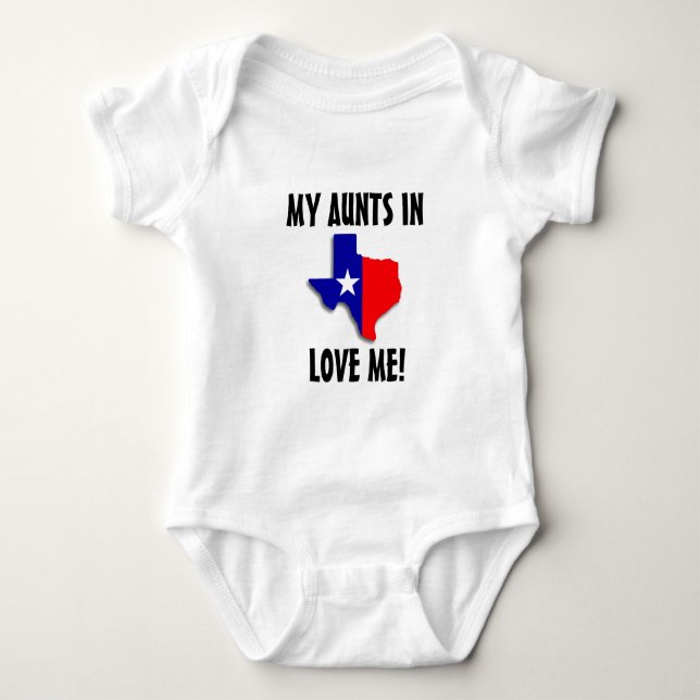 My Aunts Love Me Baby Bodysuit (Front)