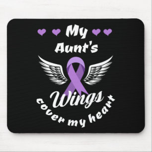 My Aunt's Wings Cover My Heart Overdose Awareness  Mouse Mat