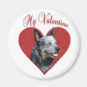 My Australian Cattle Dog Valentine Magnet