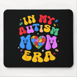 My Autism Mom Autism Awareness Groovy Retro Vintag Mouse Mat