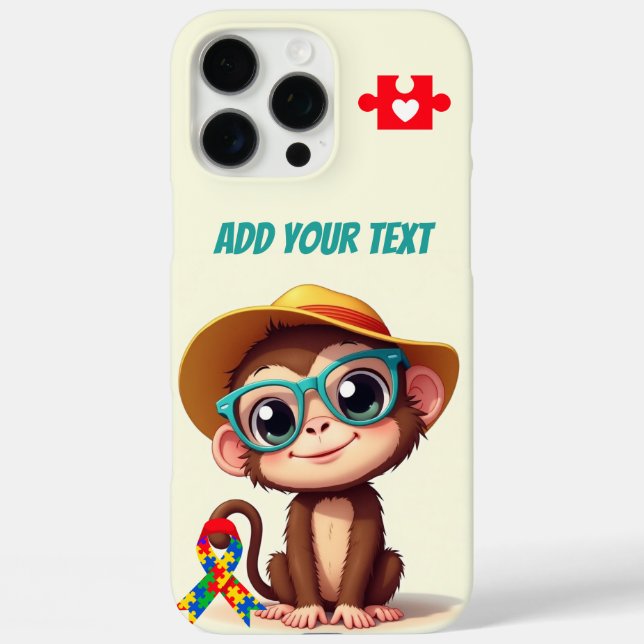 My Autistic cute lil Monkey  Case-Mate iPhone Case (Back)