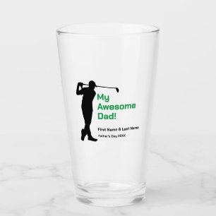 "My Awesome Dad" - Father's Day Glass Tumbler
