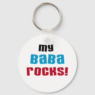 My Baba Rocks T-shirts and Gifts Key Ring