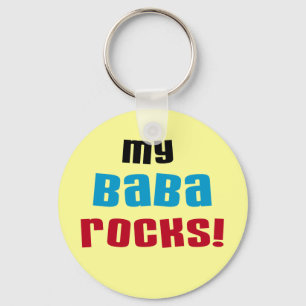 My Baba Rocks T-shirts and Gifts Key Ring