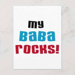 My Baba Rocks T-shirts and Gifts Postcard