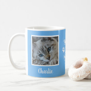 My Babies Have Paws Photo Blue Coffee Mug