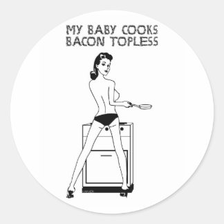 My Baby Cooks Bacon Stickers