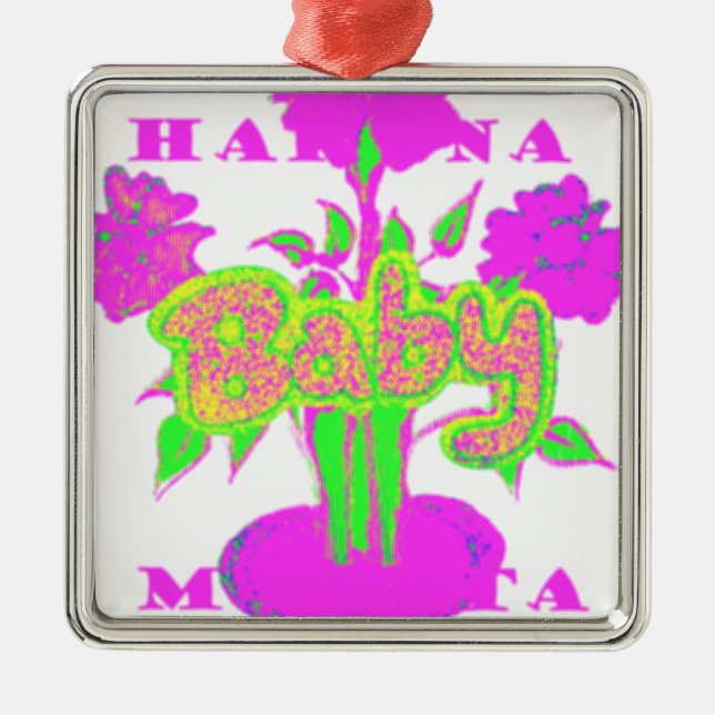 My Baby Hakuna Matata Metal Tree Decoration (Front)