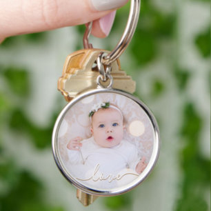 My Baby Photo Custom Key Ring