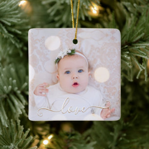 My Baby Photo Personalised Ceramic Ornament