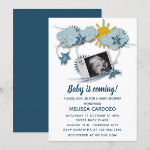 My Baby Ultrasound - Adorable Baby Shower Invitation