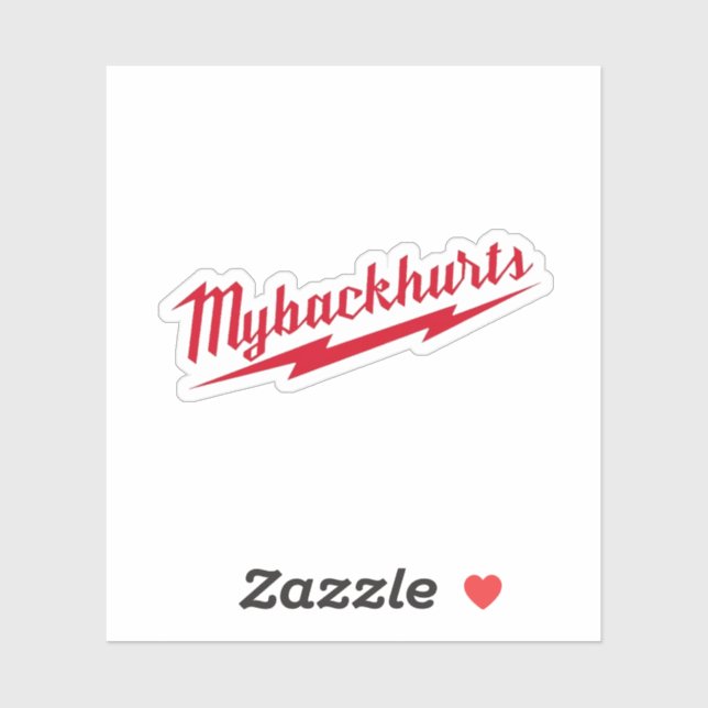  My Back Hurts Hard Hat Work  (Sheet)