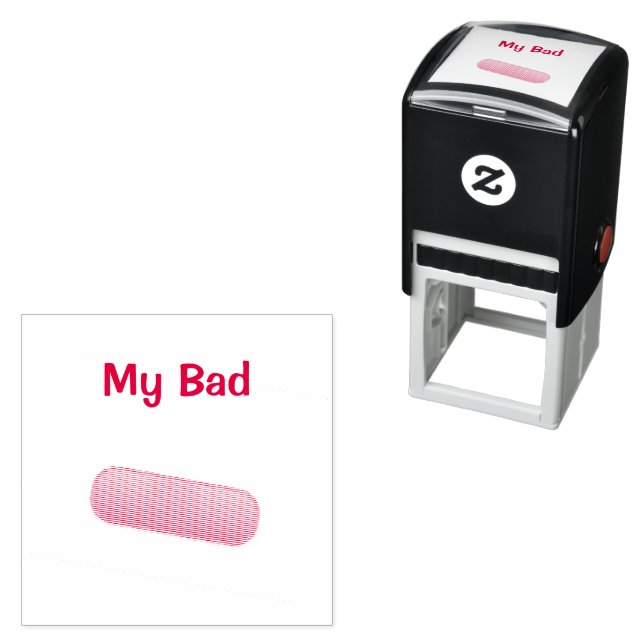 My Bad Customisable BandAid  Self-inking Stamp (In Situ)