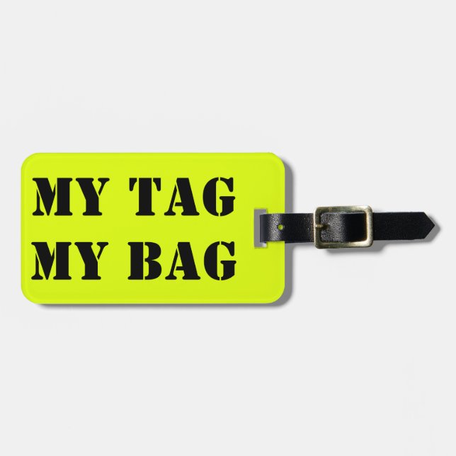 My Bag Luggage Tag (Front Horizontal)