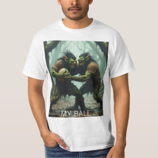 My Ball Trolls Playing Rugby  T-Shirt