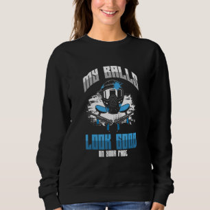 My Balls Looks Good On Your Face Paintball Airso Sweatshirt